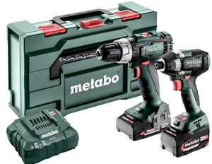 Metabo Accu Combo Set 2.8.2 | BS 18 L (Boorschroefmachine) + SSD 18 LT 200 BL (Slagschroevendraaier) | 18 V | 1x2.0Ah, 1x 4.0Ah, ASC 55 | In Metabox -