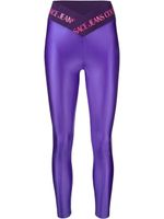 Versace Jeans Couture legging à taille à logo - Violet - thumbnail