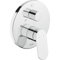 Duravit Wave Badmengkraan - inbouw - eengreeps - chroom hoogglans wa5210012010 - thumbnail