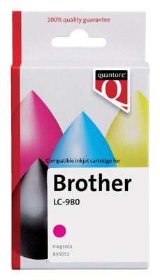 Inkcartridge quantore bro lc-980 rood