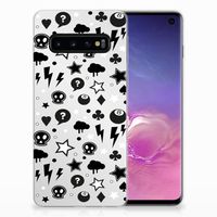 Silicone Back Case Samsung Galaxy S10 Silver Punk