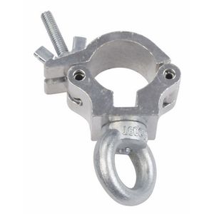 Doughty 32mm Half Coupler met een ophangoog, chroom, max. 100 kg