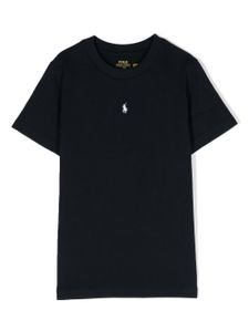 Ralph Lauren Kids t-shirt en coton à motif Pony brodé - Bleu