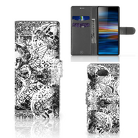 Telefoonhoesje met Naam Sony Xperia 10 Skulls Angel