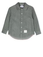 Thom Browne Kids surchemise en velours côtelé - Gris - thumbnail