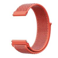 By Qubix - Sport Loop nylon bandje - Rood - Compatible met Garmin Vivoactive 6 / Vivoactive 5 / Vivoactive 3 - Compatible Garmin bandje - Bandbreedte: 20mm