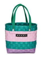 Marni Kids sac Sunday à patch logo - Vert