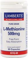 Lamberts L Methionine 500mg - 60 Capsules, 60 Stuk, 1