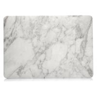 Shop4 - MacBook Pro 16-inch (2019) Hoes - Hardshell Cover Marmer Licht Grijs