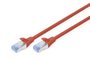 Digitus DK-1532-100/R RJ45 Netwerkkabel, patchkabel CAT 5, CAT 5e SF/UTP 10 m Rood PVC-mantel, Afgeschermd (dubbel), Meerdradig 1 stuk(s)