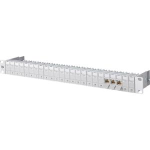 Metz Connect 130B11P0-E 24 poorten Netwerkpatchpaneel 483 mm (19) CAT 6A 1 HE Grijs Ingericht