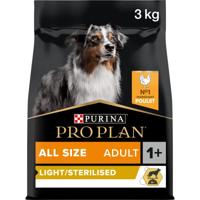 Pro Plan 10745/4154 Purina Hond Alle Maten Volwassenen Licht met sterlised rijk aan Kip Droogvoer - 3kg