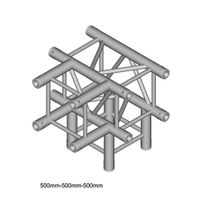 Duratruss DT 34 T40-TD, Truss T-stuk + omlaag