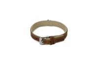 Beeztees Comfort - Halsband Hond - Leer - Bruin - 35 cm x 17 mm