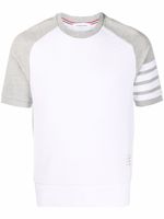 Thom Browne t-shirt à 4 bandes signature - Blanc - thumbnail