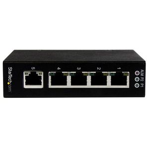 StarTech.com 5-poorts onbeheerde industriële gigabit Ethernet switch op een DIN-rail / wand monteerbaar