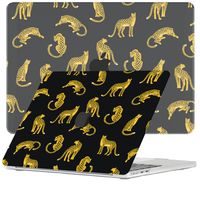 Lunso MacBook Air 13 inch M2/M3 (2022-2024) cover hoes - case - Leopard Black - thumbnail