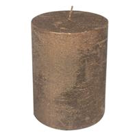 Koperkleurige Stompkaars (20 x 10 cm)