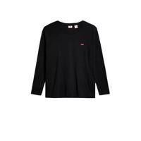 Levi's Plus Baby Tee longsleeve zwart/rood met logo