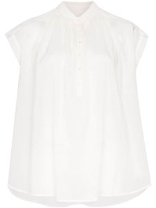 Nili Lotan blouse oversize évasée - Blanc