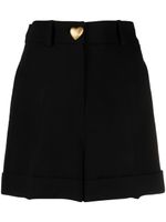 Moschino heart-button high-waisted shorts - Noir - thumbnail