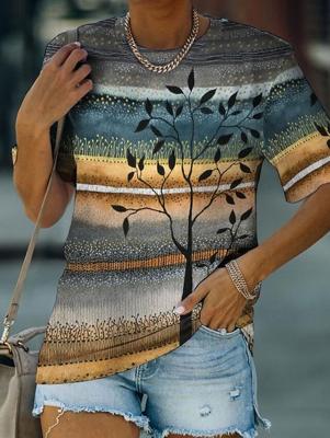 Cotton Plants Simple Short Sleeve T-Shirt