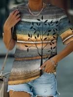 Cotton Plants Simple Short Sleeve T-Shirt