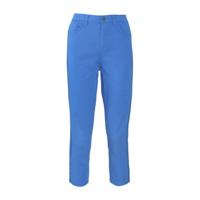 Cassis cropped slim fit broek blauw