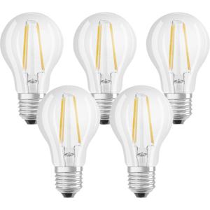 OSRAM 4058075090569 LED-lamp Energielabel E (A - G) E27 Peer 6.5 W = 60 W Warmwit (Ø x l) 60 mm x 105 mm Filament / Retro-LED 5 stuk(s)