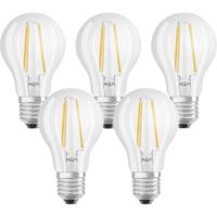 OSRAM 4058075090569 LED-lamp Energielabel E (A - G) E27 Peer 6.5 W = 60 W Warmwit (Ø x l) 60 mm x 105 mm Filament / Retro-LED 5 stuk(s) - thumbnail