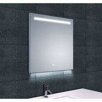 Ambi+ Condensvrije Spiegel 60X60 cm Met Led Verlichting Aqua Splash - thumbnail