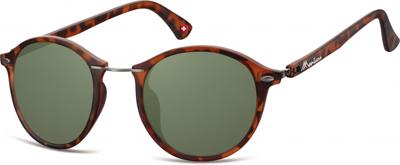 Montana zonnebril unisex panto gevlamd bruin/groen (S22) Montana zonnebril unisex panto gevlamd bruin/groen (S22)