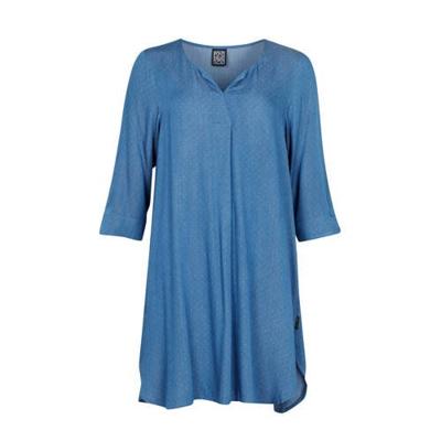 PONT NEUF jurk met stippen lichtblauw/wit