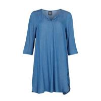 PONT NEUF jurk met stippen lichtblauw/wit