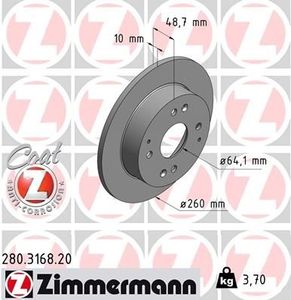 Remschijf Coat Z 280316820