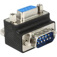 Delock Serieel Adapter [1x D-sub stekker 9-polig - 1x D-sub bus 9-polig] Zwart