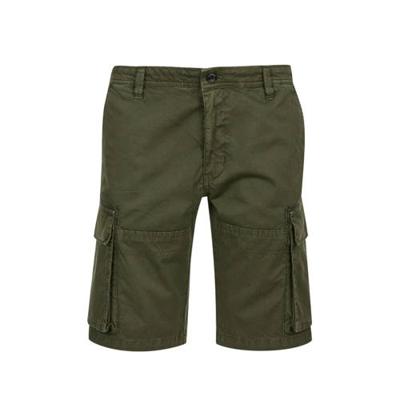 s.Oliver regular fit cargo short donkergroen