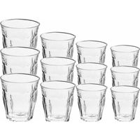 Set van 24 drinkglazen/waterglazen transparant 160/310 ml