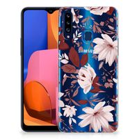 Hoesje maken Samsung Galaxy A20s Watercolor Flowers - thumbnail