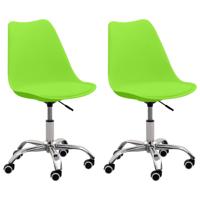 Vidaxl Kantoorstoelen 2 St Kunstleer Groen