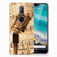 Nokia 7.1 Siliconen Hoesje met foto Bladmuziek - thumbnail