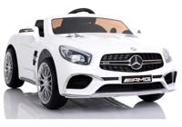 Viking Choice  Elektrische kinderauto Mercedes SL65 Wit – Met MP4