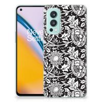 OnePlus Nord 2 5G TPU Case Black Flowers