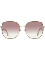 Jimmy Choo Eyewear lunettes de soleil Mamie à monture oversize - Or