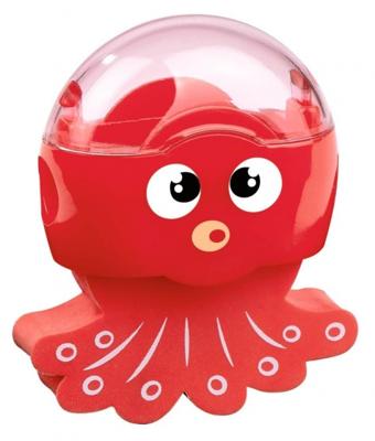 Moses gum en puntenslijper inktvis rood 6 cm