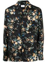 ERDEM chemise fleurie à manches longues - Noir - thumbnail