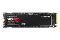 Samsung 980 PRO M.2 NVMe SSD (MZ-V8P2T0BW), 2 TB, PCIe 4.0, 7,000 MB/s Read, 5,000 MB/s Write, Internal Solid State Drive