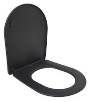Shade Slim Toiletzitting + Deksel One-Touch Mat-Zwart