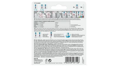 tesa 77779 Zelfklevende spijker voor canvasdoek Wit Inhoud: 2 stuk(s)