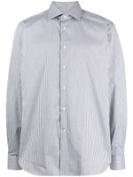 Corneliani chemise en coton à rayures - Gris